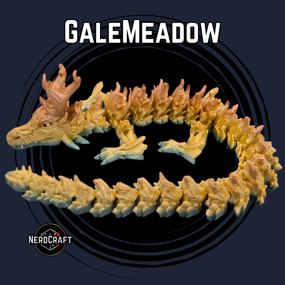 3D Printed Fidget Dragon Product Image for GaleMeadow