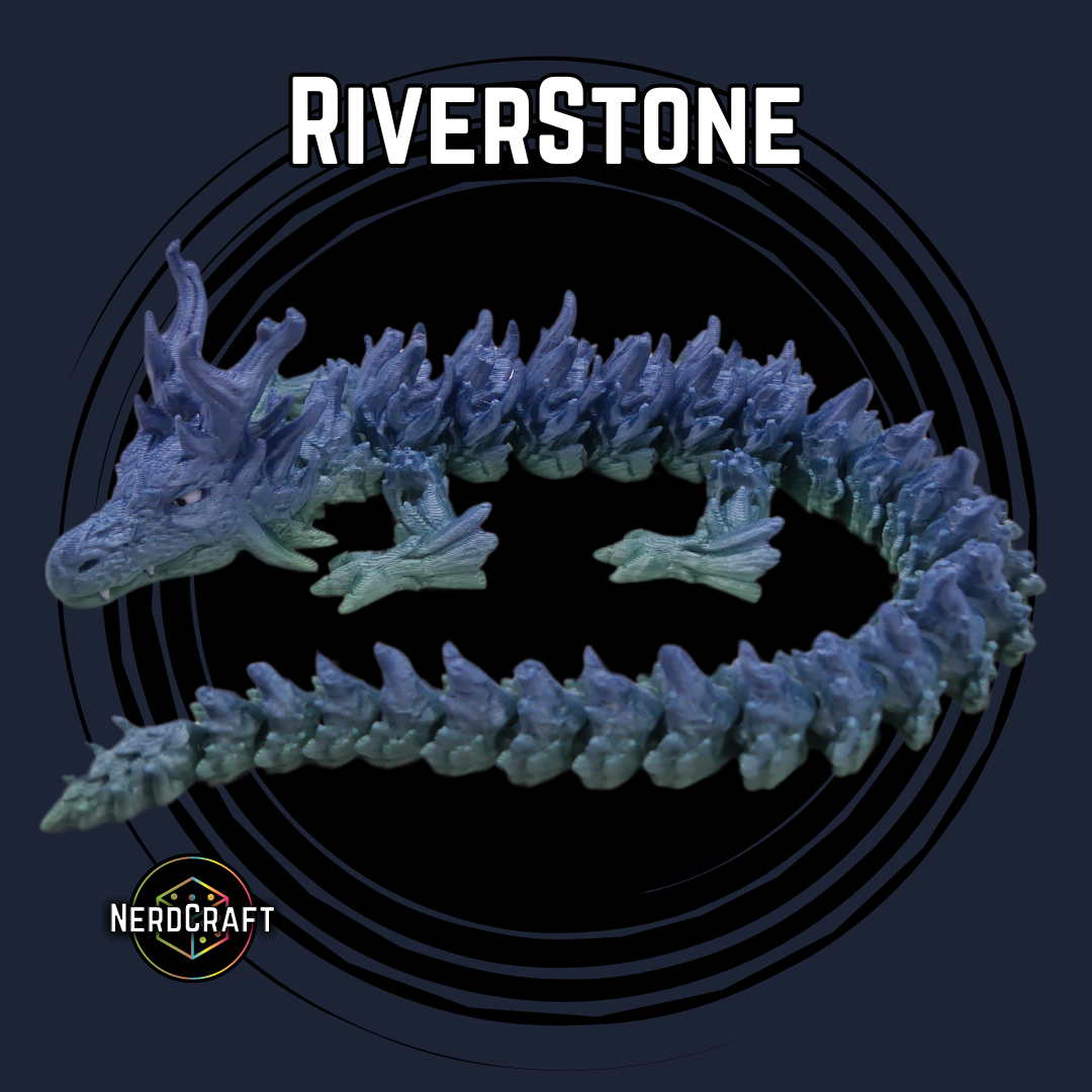 3D Printed Fidget Dragon Product Image for RiverStone