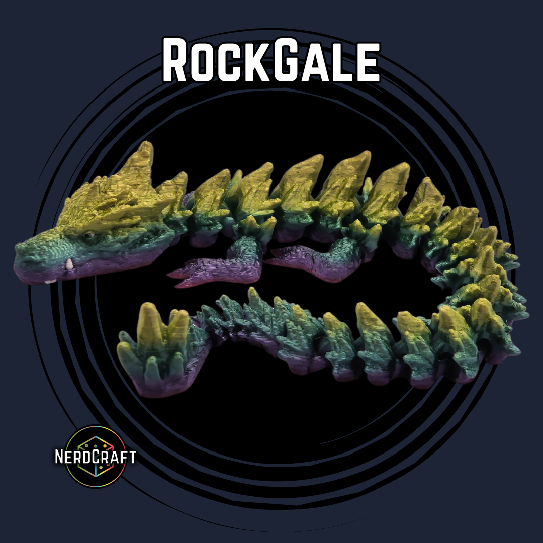 3D Printed Fidget Dragon Product Image for RockGale