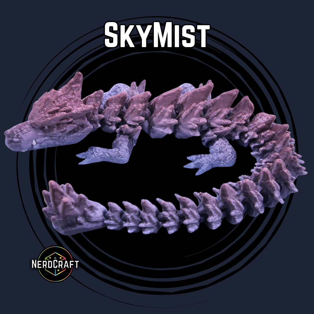 3D Printed Fidget Dragon Product Image for SkyMist