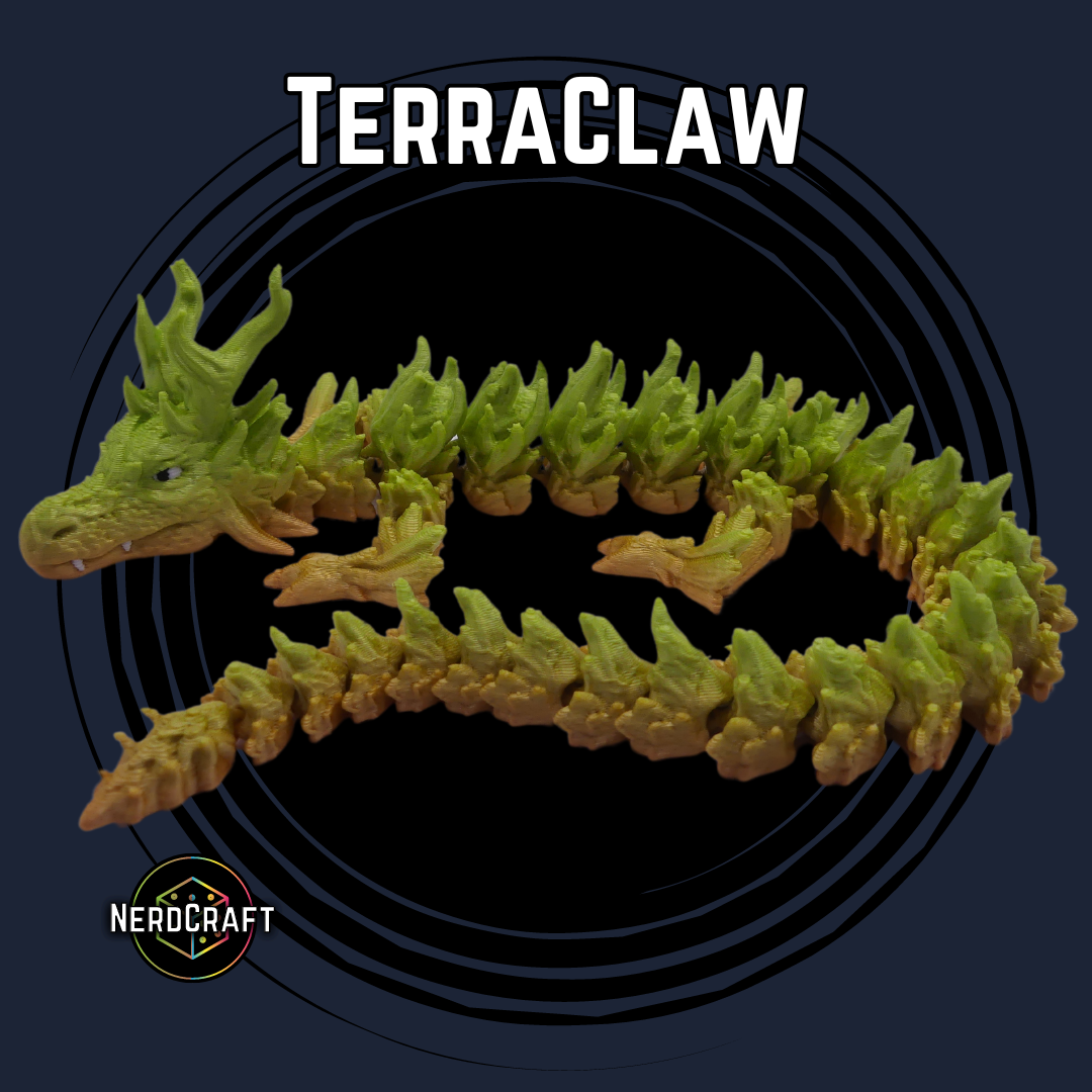 3D Printed Fidget Dragon Product Image for TerraClaw