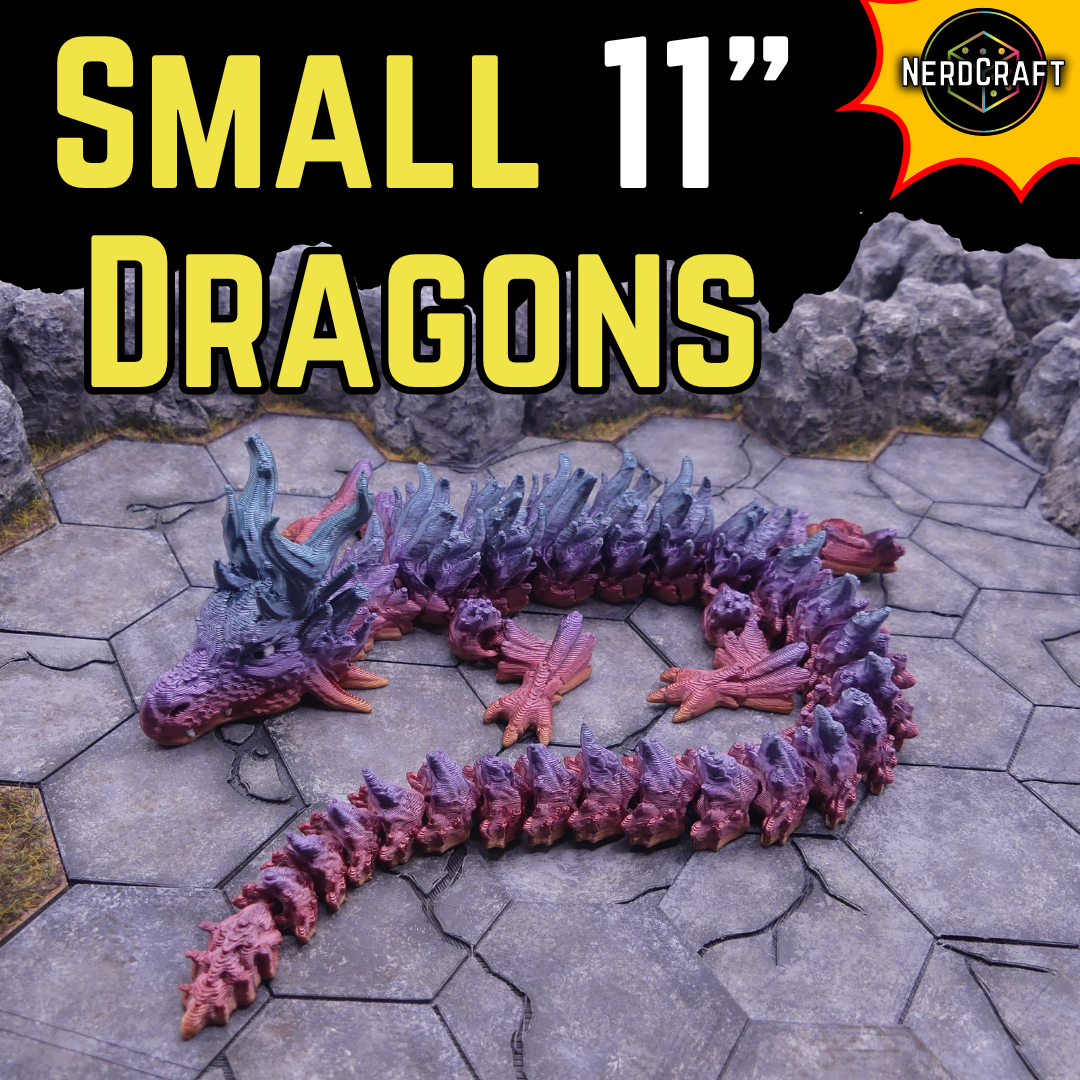 3D Printed Fidget Dragon Product Image for Small Dragons